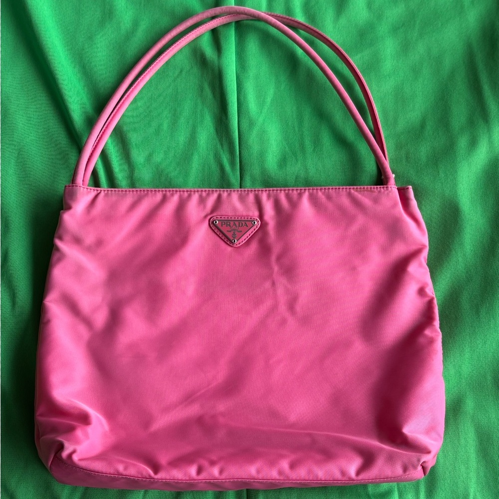 Prada Pink Nylon Shoulder Bag
